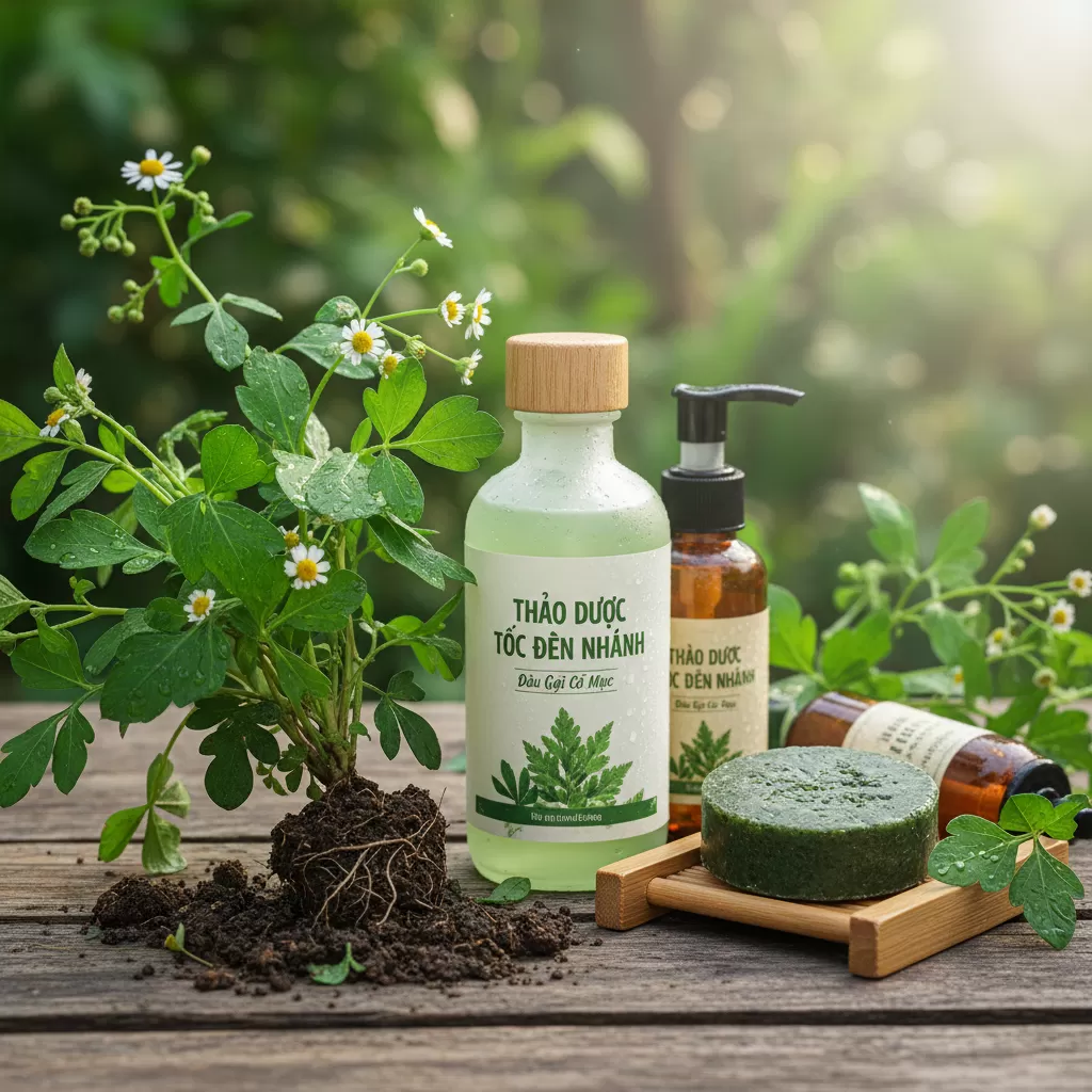 Cỏ mực là thành phần thảo dược quý giá trong việc phục hồi màu tóc tự nhiên