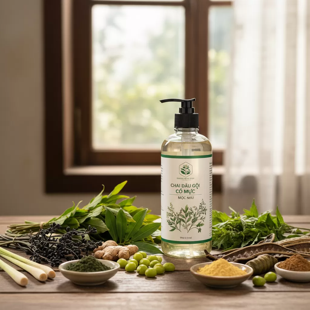 Dầu gội cỏ mực Mộc Nhu là giải pháp phủ bạc từ thảo dược thiên nhiên lành tính