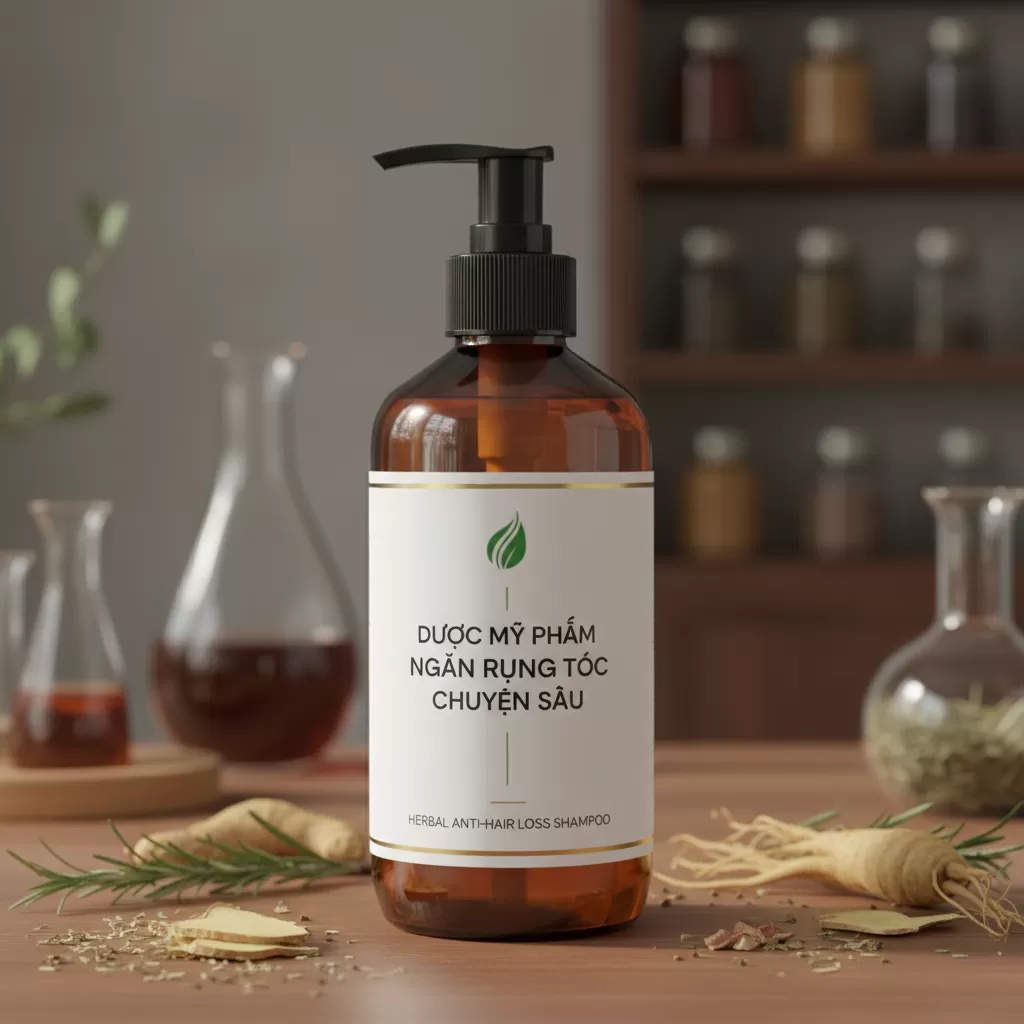 gemini_image_1771843085-1 Dầu gội dược mỹ phẩm cung cấp giải pháp can thiệp chuyên sâu cho tình trạng tóc rụng nhiều