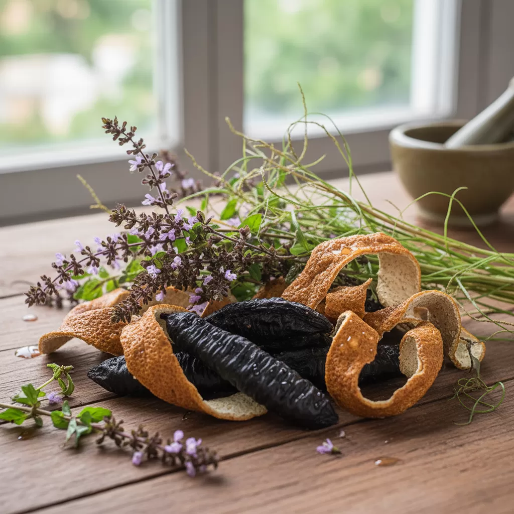 gemini_image_1771843377-1 Các loại thảo dược tự nhiên giúp nuôi dưỡng mái tóc chắc khỏe