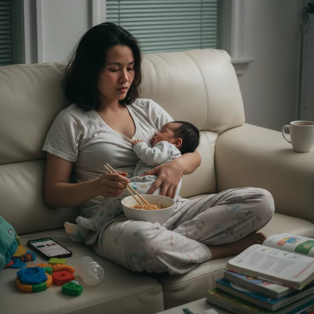 gemini_image_1771843377 Căng thẳng và mất ngủ là tác nhân khiến tóc rụng nhiều hơn