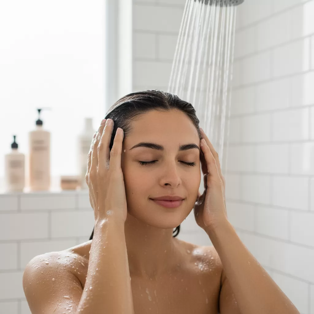 Massage da đầu đúng cách giúp tăng cường lưu thông máu và hỗ trợ dưỡng chất thấm sâu