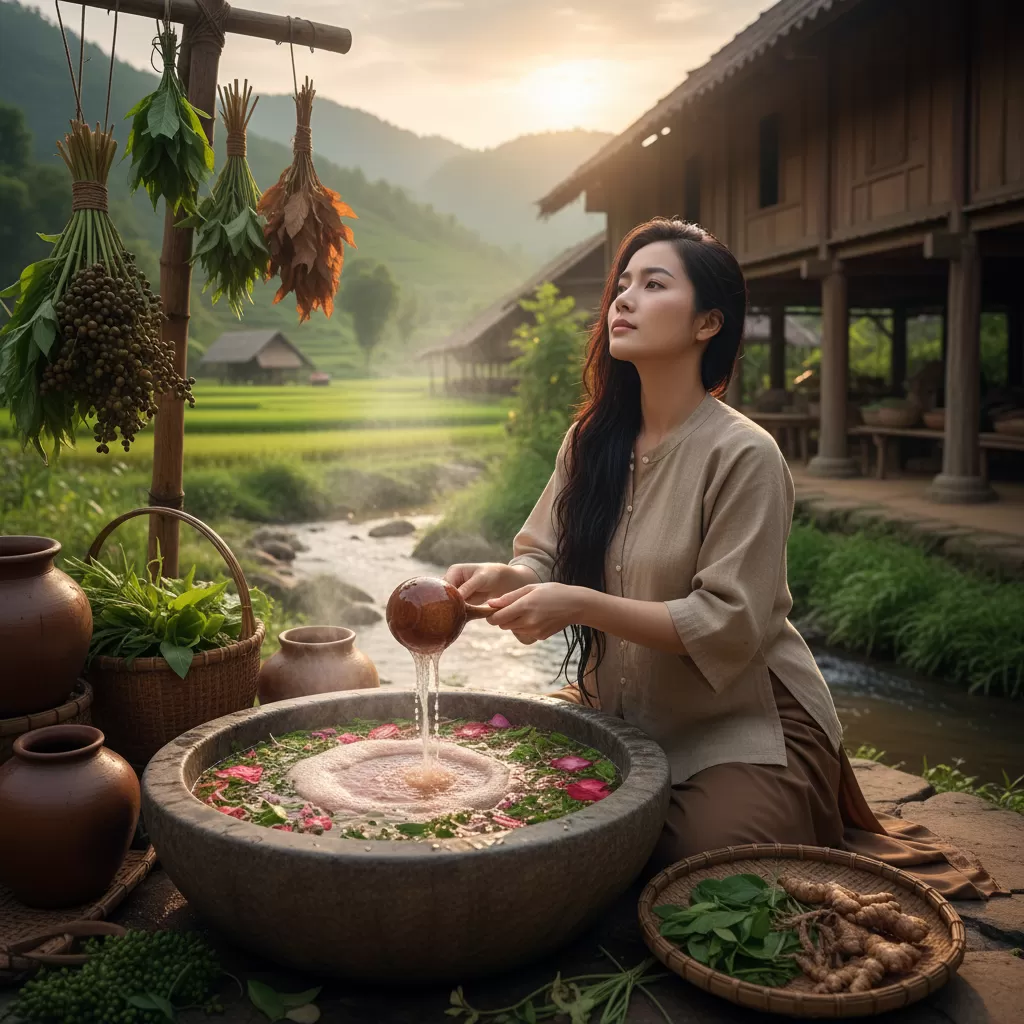 gemini_image_1771844266-1 Massage da đầu nhẹ nhàng giúp dưỡng chất thảo dược thẩm thấu hiệu quả