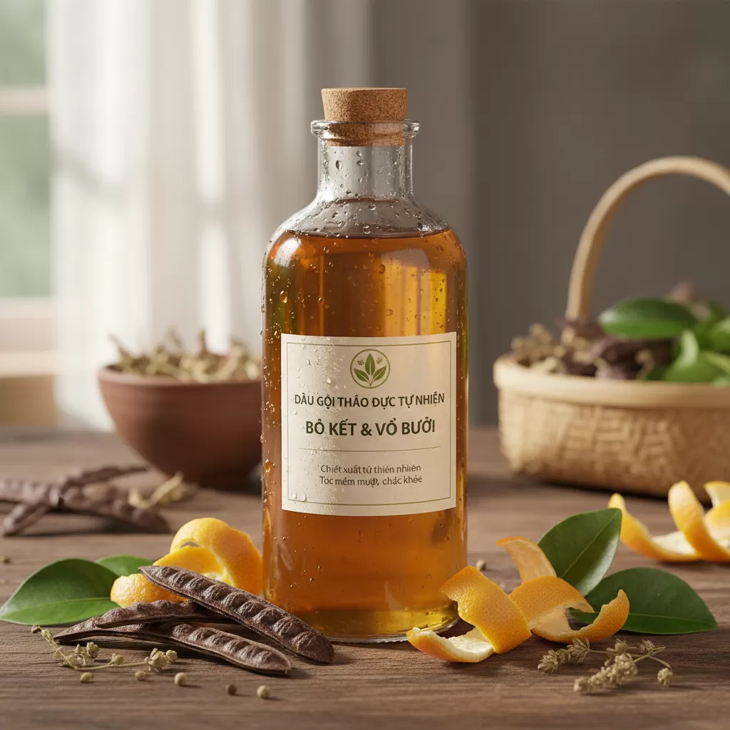 Lựa chọn dầu gội thảo dược lành tính giúp phục hồi da đầu yếu và kích thích mọc tóc