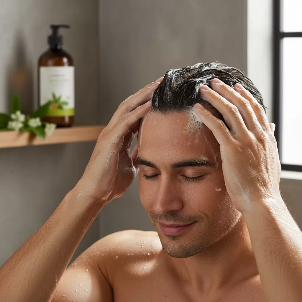 Massage da đầu đúng cách giúp tăng cường lưu thông máu và hấp thụ dưỡng chất