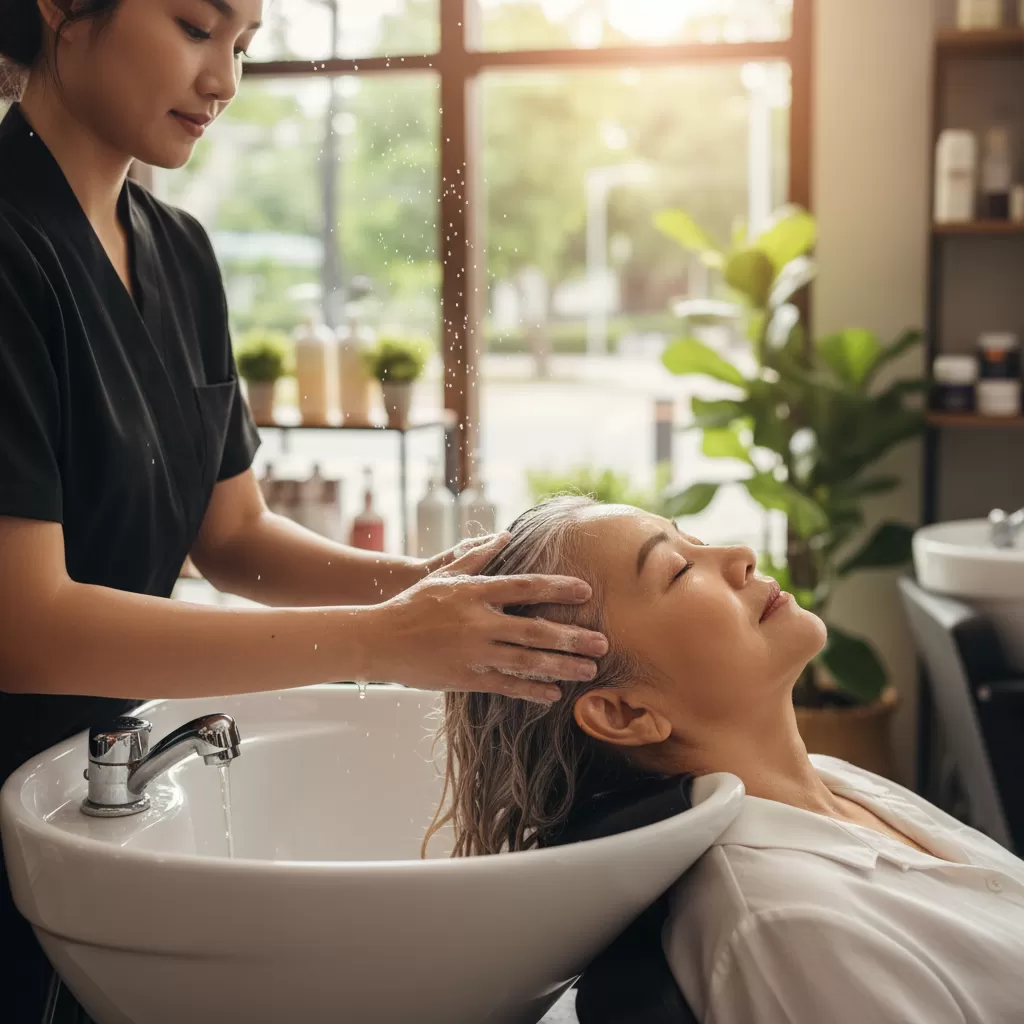 Massage da đầu đúng cách giúp tăng cường hiệu quả của dầu gội thảo dược