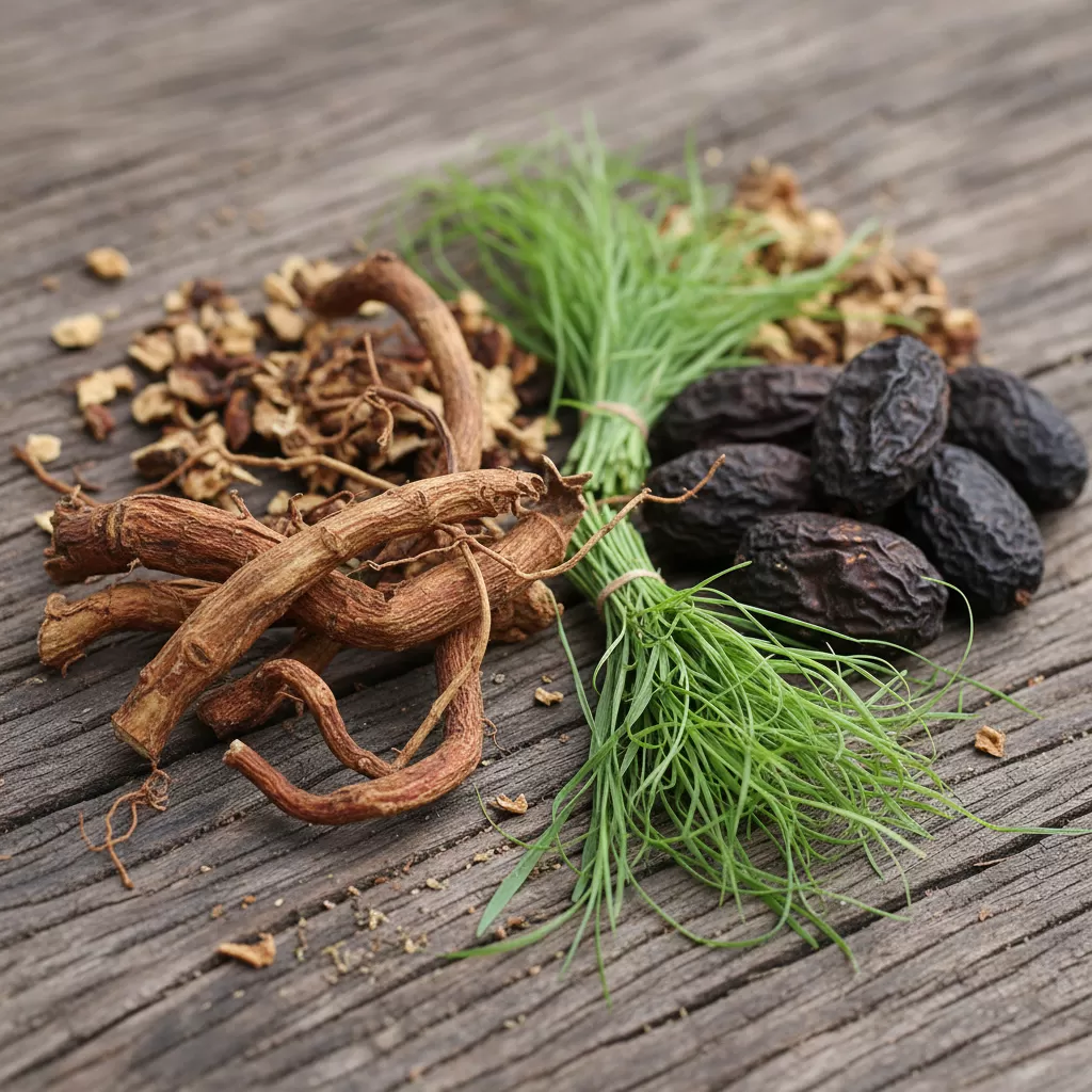 Các loại thảo mộc quý là thành phần cốt lõi trong dầu gội thảo dược cho người lớn tuổi