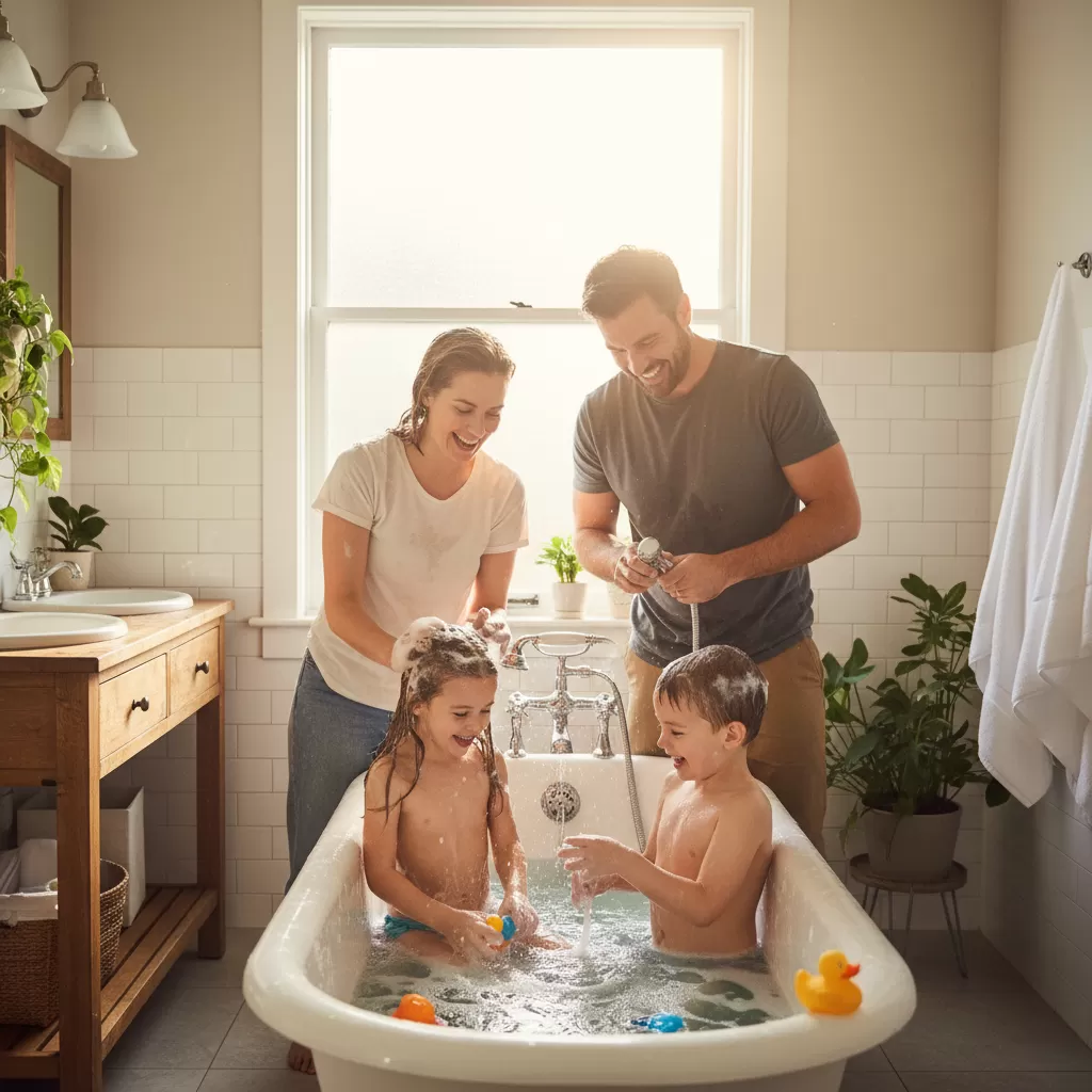 Việc chọn đúng dầu gội giúp chăm sóc sức khỏe tóc cho mọi thành viên trong gia đình