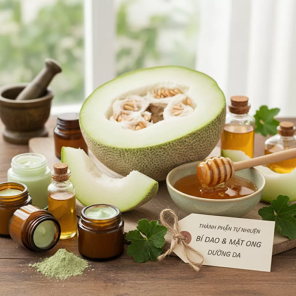 Sự kết hợp giữa bí đao và mật ong tạo nên nguồn dưỡng chất dồi dào cho làn da