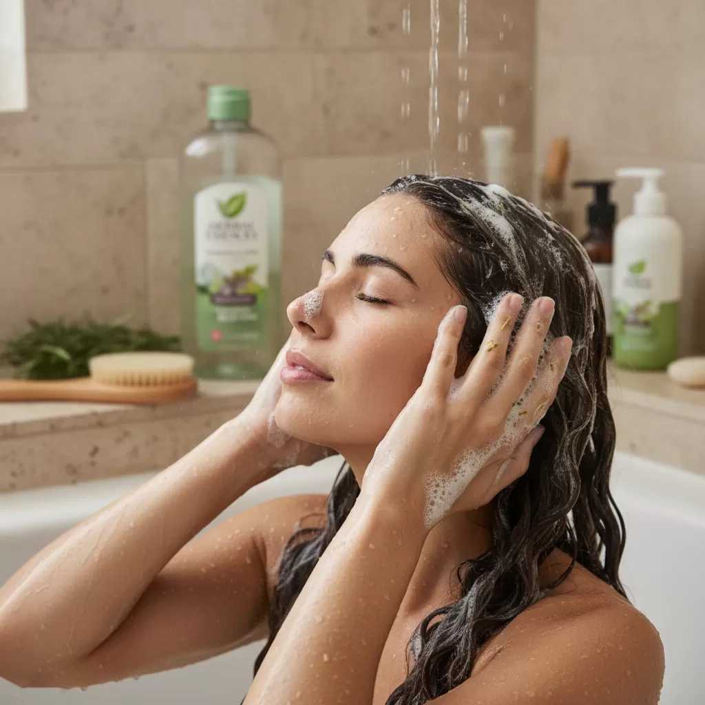 Massage da đầu khi gội giúp kích thích tuần hoàn máu và thẩm thấu dưỡng chất