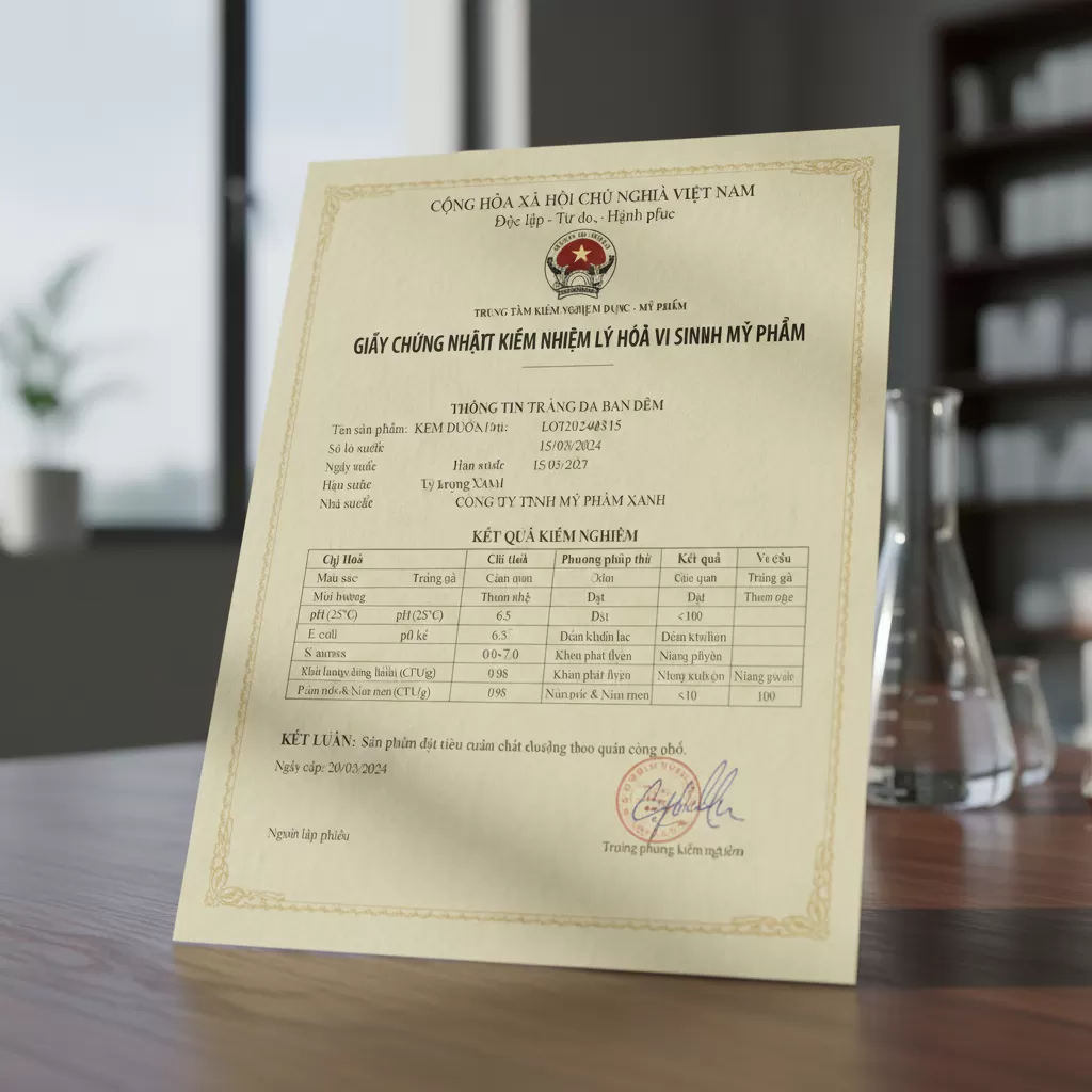 gemini_image_1771855399 Kết quả kiểm nghiệm là bằng chứng khách quan cho độ an toàn của sản phẩm
