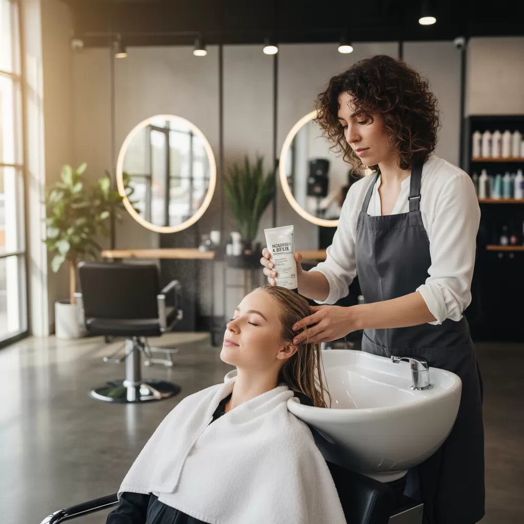 gemini_image_1771859294 Kênh salon giúp thương hiệu dầu gội nhỏ khẳng định chất lượng chuyên môn