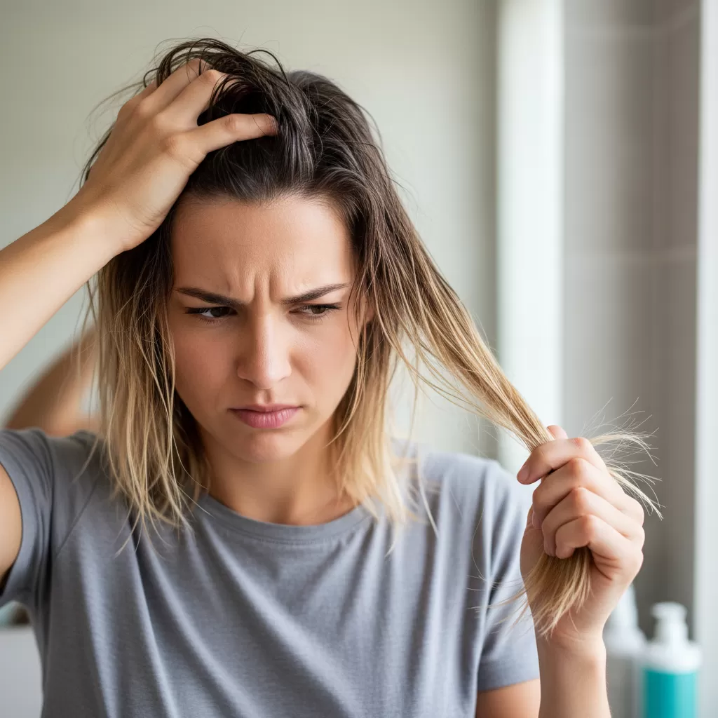 Tình trạng tóc dầu chân khô đuôi gây nhiều phiền toái trong việc chăm sóc hàng ngày