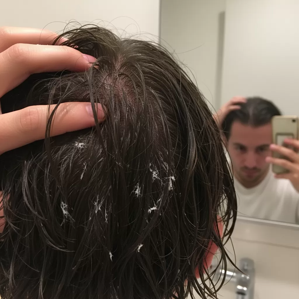 Tình trạng tóc bết dính và gàu ngứa là nỗi ám ảnh của người đi xe máy