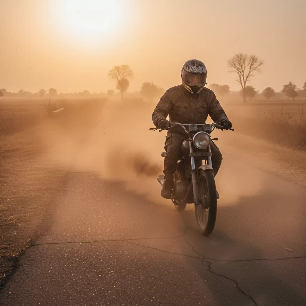 Đội mũ bảo hiểm thường xuyên dưới thời tiết nắng nóng gây áp lực lớn cho da đầu
