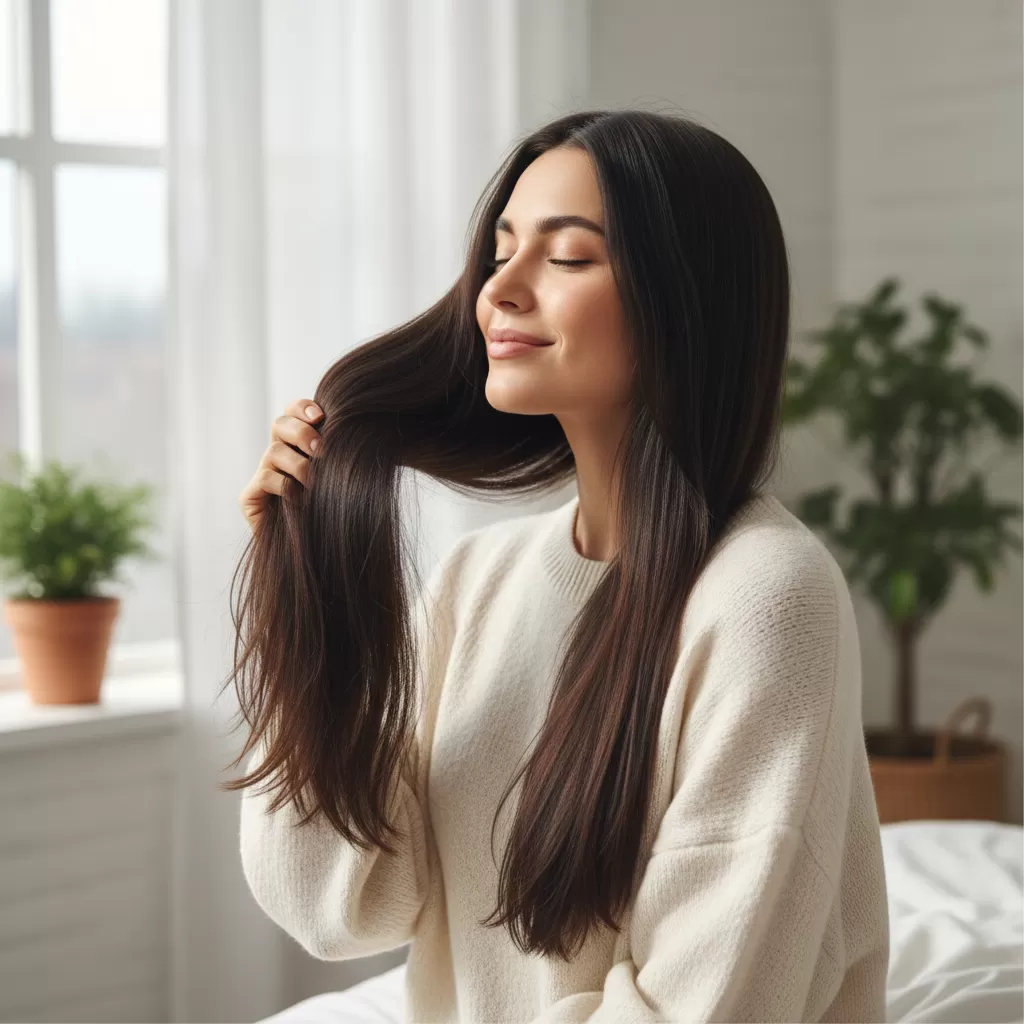 gemini_image_1771866528 Mùi hương dầu gội phù hợp giúp phái đẹp tự tin và quyến rũ hơn