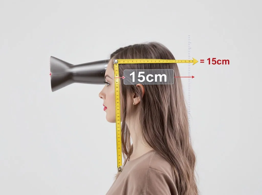 Duy trì khoảng cách an toàn và luôn di chuyển máy sấy để nhiệt lượng tỏa đều