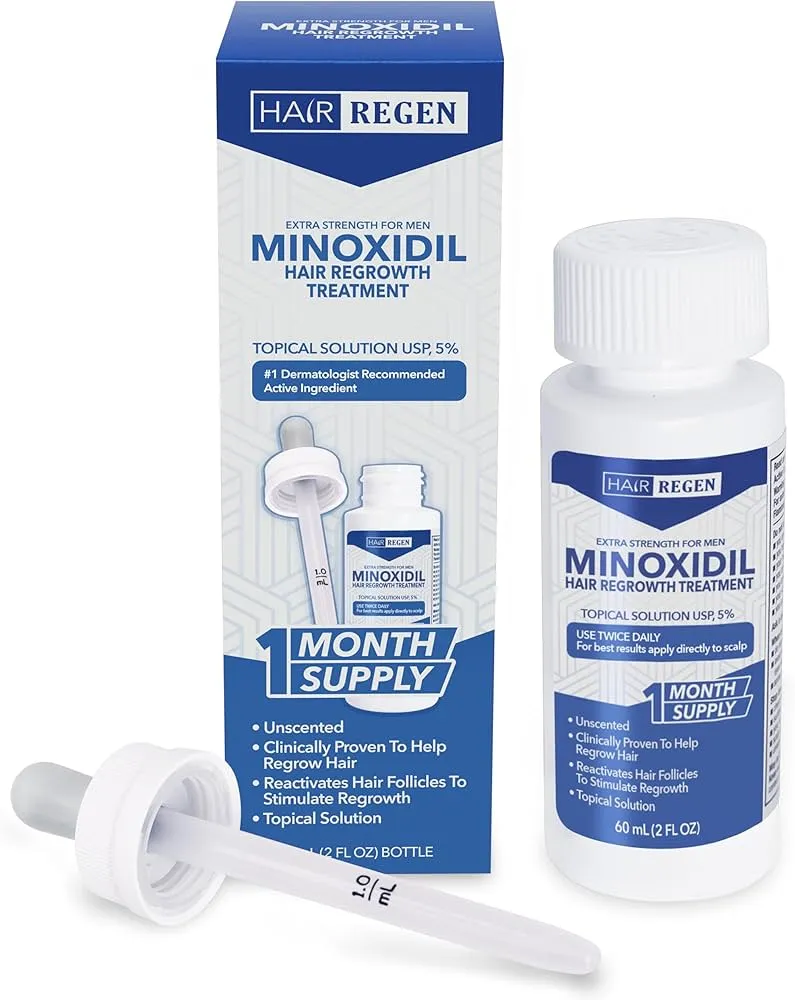 Minoxidil là giải pháp phổ biến trong điều trị hói đầu và rụng tóc di truyền