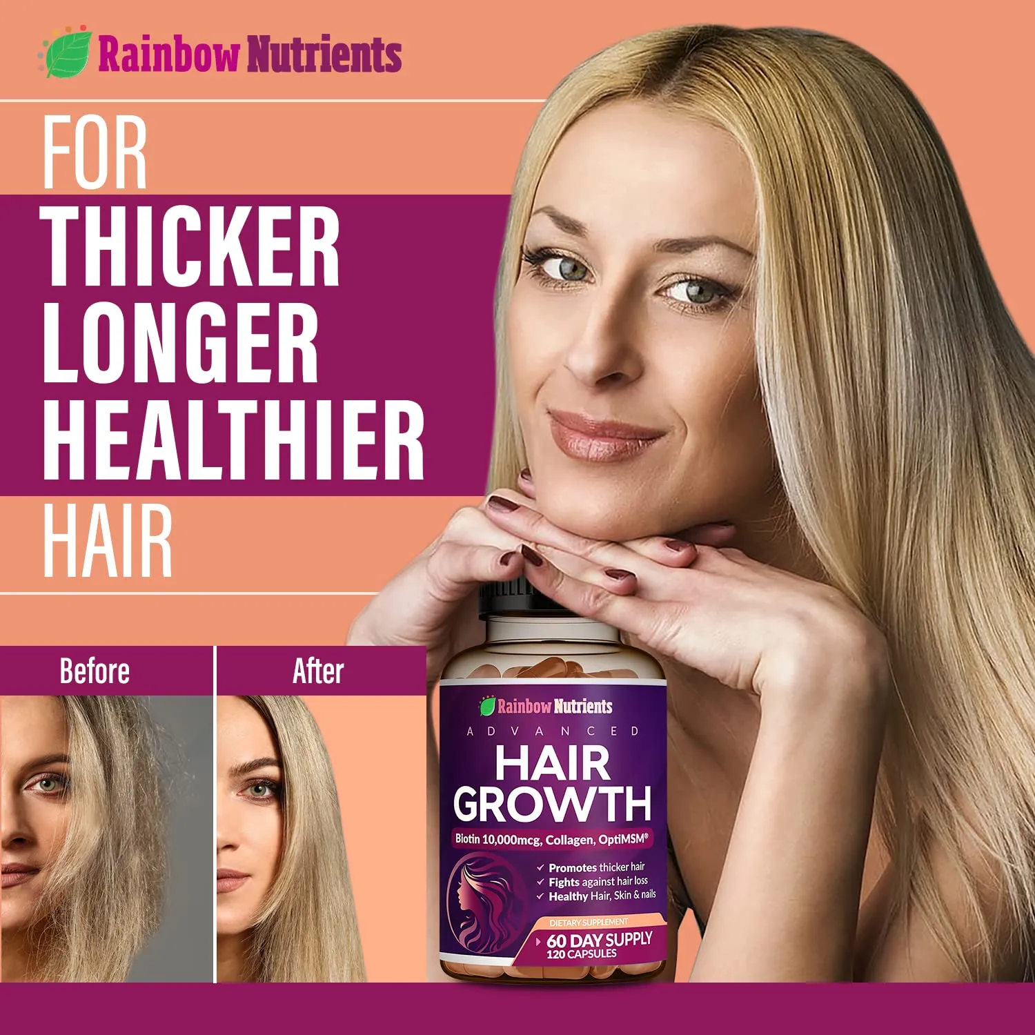 Sự hỗ trợ từ Prebiotics giúp nang tóc phát triển mạnh mẽ giảm thiểu đáng kể tình trạng rụng tóc