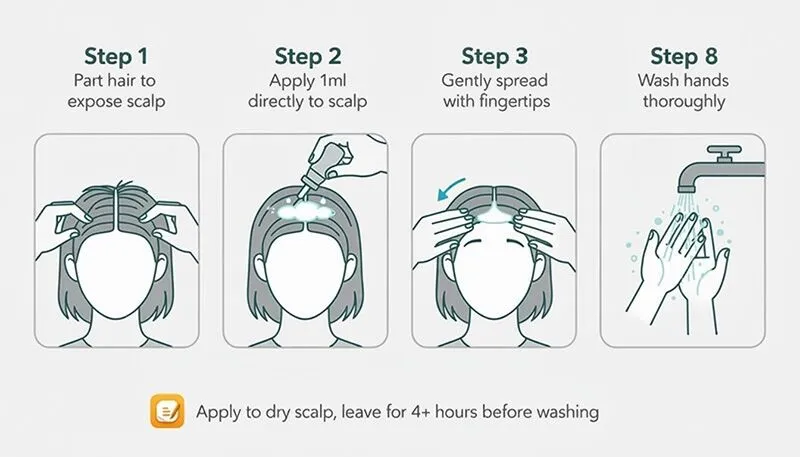 Sử dụng Minoxidil dạng bọt giúp giảm thiểu kích ứng da đầu đáng kể