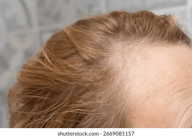closeup-female-scalp-visible-hair-260nw-2669081157 Tình trạng nang tóc suy yếu do thiếu hụt dưỡng chất thiết yếu