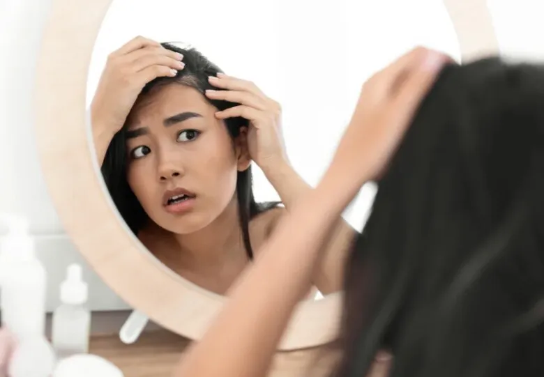 Tình trạng da đầu nhờn gây lo lắng về vấn đề rụng tóc kéo dài