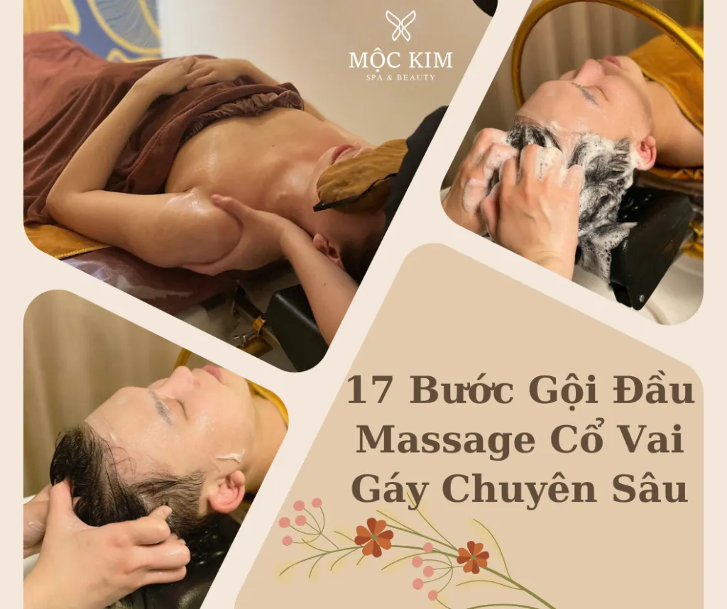 Kỹ thuật massage bấm huyệt là bước quan trọng nhất trong quy trình gội đầu dưỡng sinh
