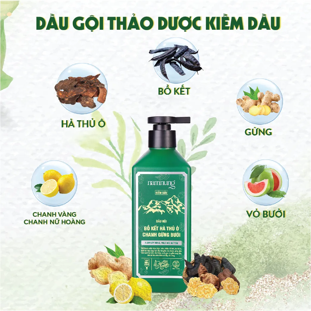Dầu gội thảo dược mang lại vẻ đẹp tự nhiên và an toàn cho mái tóc