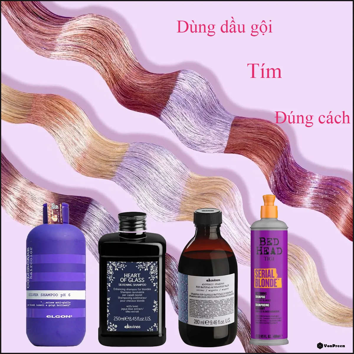 Chỉ nên sử dụng dầu gội tím 12 lần mỗi tuần để bảo vệ cấu trúc tóc