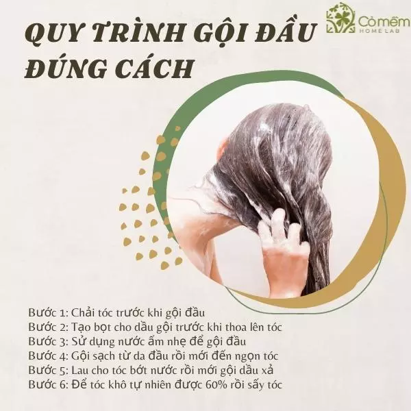 Làm sạch tóc đúng cách sau khi ủ giúp tóc tơi phồng và không bị bết dính