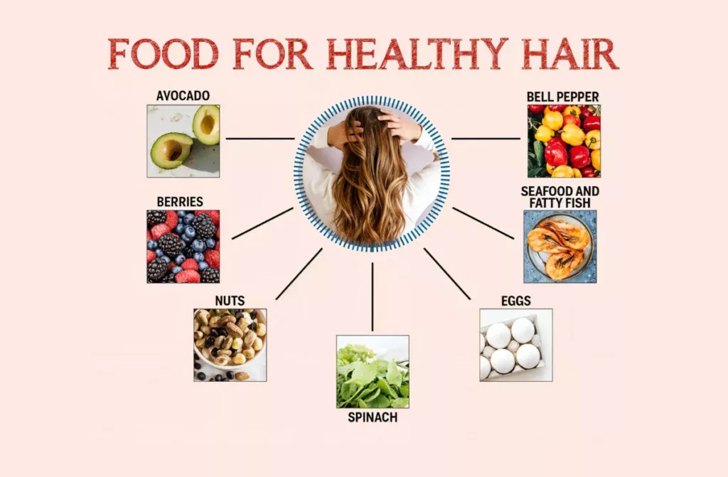 Chế độ dinh dưỡng giàu chất chống oxy hóa là chìa khóa phục hồi mái tóc tổn thương