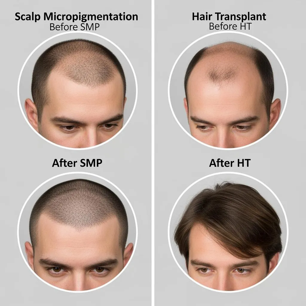 Sự khác biệt về chi phí và thời gian hồi phục giữa xăm chân tóc và cấy tóc tự thân