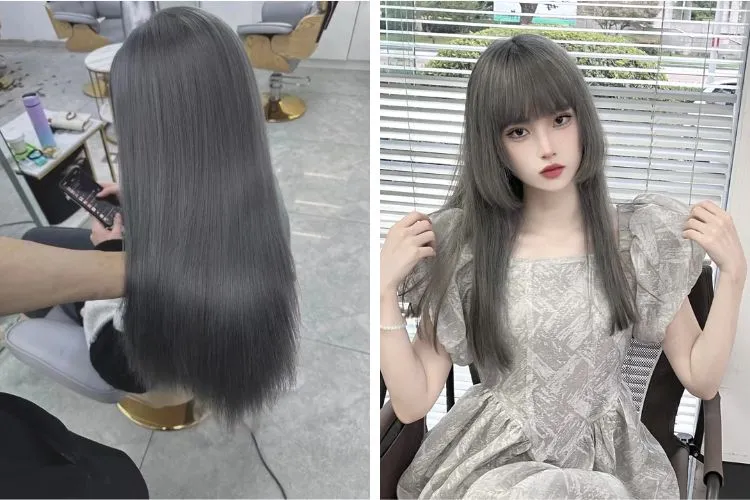 Màu tóc khói mang lại vẻ đẹp đẳng cấp nhưng đòi hỏi một quy trình chăm sóc đặc biệt để duy trì độ bền màu