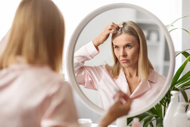 Tình trạng rụng tóc ở phụ nữ tiền mãn kinh gây ra nhiều lo lắng về thẩm mỹ và tâm lý